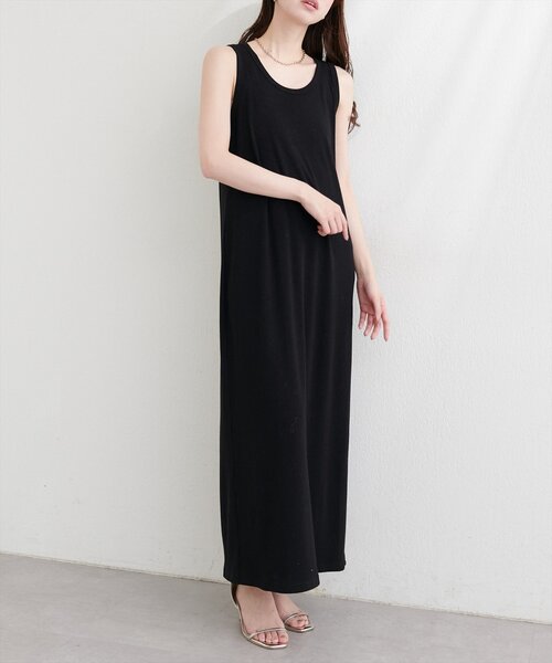 natural couture(ナチュラルクチュール)の「ラメテレコワンピース(ワンピース・レディース・ブラック/グレー/オフホワイト/ブラウン・FREE/LARGE)」の18枚目の写真