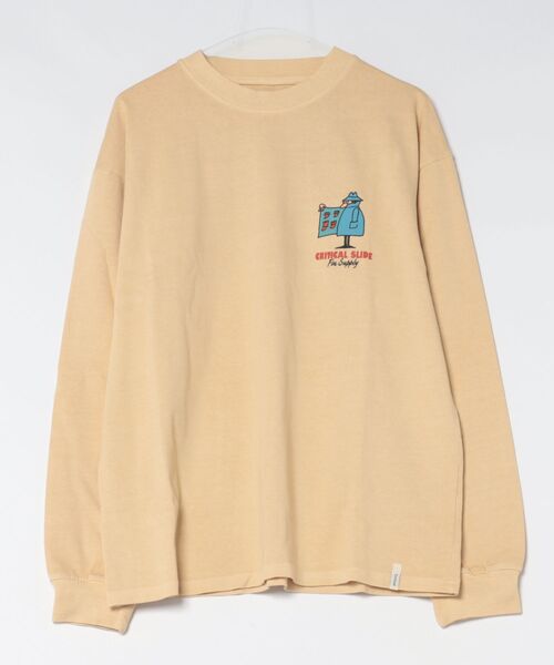 TCSS(ティーシーエスエス)の「DESIGN TEE/Critical Slide(クリティカルスライド)TCSS バックプリント 半袖Tシャツ ロゴT プリントT クルーネック リラックスフィット サーフ ストリート(Tシャツ/カットソー・メンズ・サンドベージュ・LARGE)」の1枚目の写真