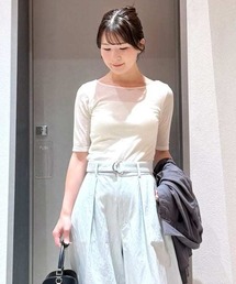 FRAY I.D | バックオープンカットトップス/接触冷感(Tシャツ/カットソー)