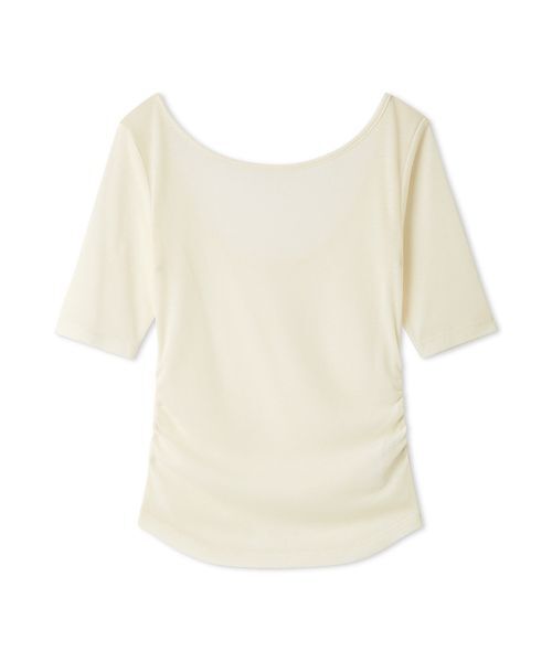 FRAY I.D(フレイアイディー)の「バックオープンカットトップス/接触冷感(Tシャツ/カットソー・レディース・アイボリー/ブラック/ピンク/ミント・F)」の16枚目の写真