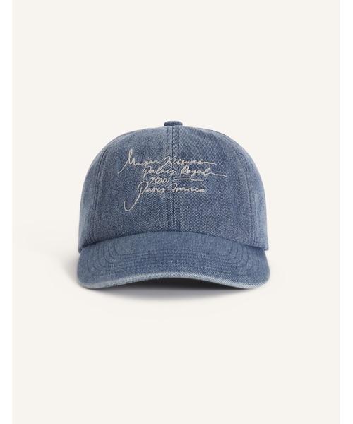 セール】POETIC SCRIPT DENIM CAP（キャップ）｜Maison Kitsune