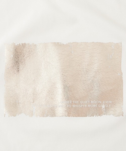 MAISON DE L'ALLURE（メゾンドゥラリュール）の「[MAISON DE L'ALLURE/メゾンドゥラリュール] アソートボックス 箔ロゴ プリントTシャツ（Tシャツ/カットソー・レディース・ホワイト/ブルー/チャコールグレー/オフホワイト・F）」の10枚目の写真