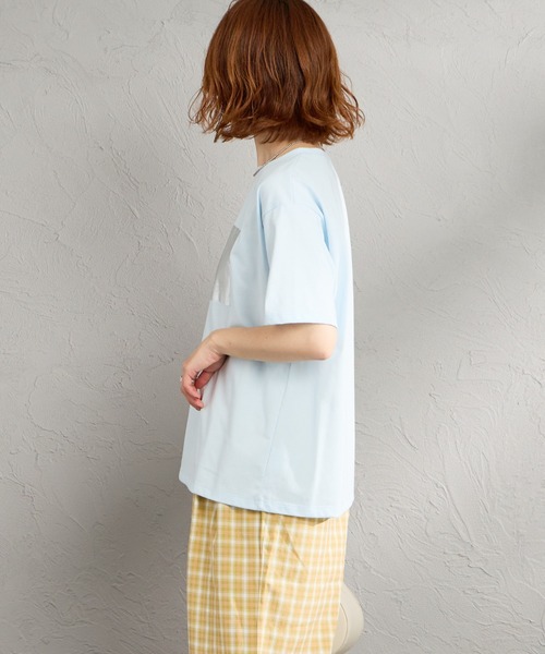 MAISON DE L'ALLURE（メゾンドゥラリュール）の「[MAISON DE L'ALLURE/メゾンドゥラリュール] アソートボックス 箔ロゴ プリントTシャツ（Tシャツ/カットソー・レディース・ホワイト/ブルー/チャコールグレー/オフホワイト・F）」の22枚目の写真