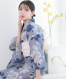 浴衣 セット レディース 2点セット( 浴衣 + 帯 ) C（浴衣）｜KYOETSU