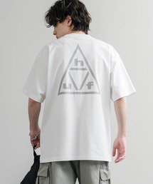HUF ハフ オーバーサイズ  ポケット プリント アソート半袖コットンTシャツ