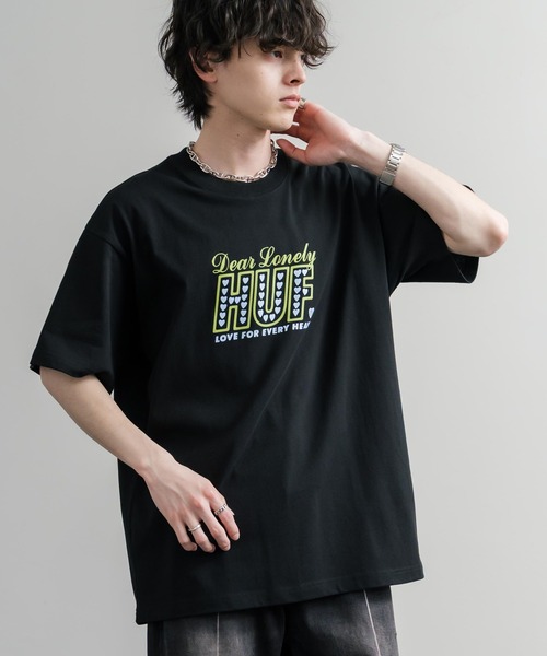 HUF(ハフ)の「HUF ハフ オーバーサイズ ポケット プリント アソート半袖コットンTシャツ(Tシャツ/カットソー・メンズ・ホワイト系1/ブラック系1/グリーン/ブラック系/ベージュ/ブラウン系9/ホワイト系6/ライラック系6/ホワイト系4/ブラック系3/ホワイト系/ブラック/ブラック系9/ブラック系8/ホワイト系8/グリーン系その他/ホワイト系7/ベージュ系5/ブラック系その他/ホワイト系5/ブラック系4/ホワイト系3/ブラック系2/グレー系9/ブラック系その他2/ブラック系7/ブラック系6/ブラック系5/グレー系4/ホワイト系2・M/XL/L)」の15枚目の写真