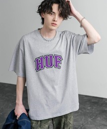 HUF ハフ オーバーサイズ ポケット プリント アソート半袖コットンTシャツ