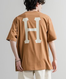 HUF ハフ オーバーサイズ ポケット プリント アソート半袖コットンTシャツ