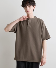 ASTRONOMY（アストロノミー）の「Buyer's Select  【吸水速乾】ドライワッフルヘンリーネック半袖Tシャツ（Tシャツ/カットソー）」