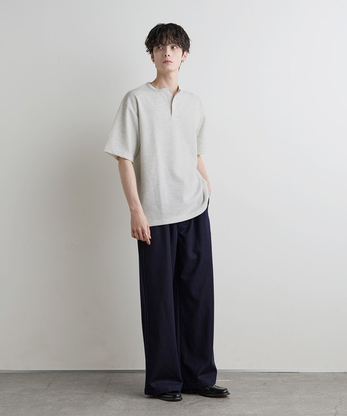 ASTRONOMY(アストロノミー)の「Buyer's Select /【吸水速乾】ドライワッフルヘンリーネック半袖Tシャツ(Tシャツ/カットソー・メンズ・ブラック/ブラウン/ホワイト/グレー・L/M/XL)」の20枚目の写真
