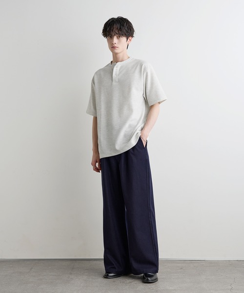 ASTRONOMY(アストロノミー)の「Buyer's Select /【吸水速乾】ドライワッフルヘンリーネック半袖Tシャツ(Tシャツ/カットソー・メンズ・ブラック/ブラウン/ホワイト/グレー・L/M/XL)」の22枚目の写真