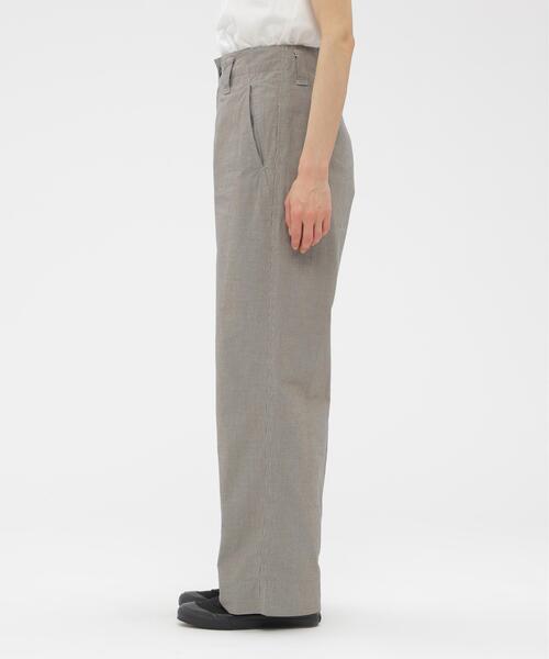 MHL.（エムエイチエル）の「CHEF CHECK COTTON（その他パンツ・レディース・ブラック・3/2/1/0）」の2枚目の写真