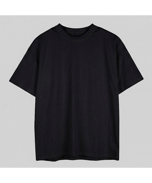 GCLIP(ジクリップ)の「ラウンドネッククーリングルーズフィット半袖Tシャツ3カラー(Tシャツ/カットソー・メンズ・ネイビー/ホワイト/ブラック・LARGE/X-LARGE)」の2枚目の写真