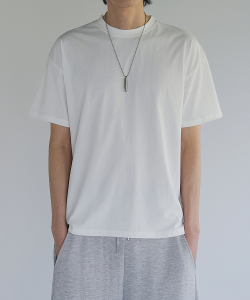 GCLIP(ジクリップ)の「ラウンドネッククーリングルーズフィット半袖Tシャツ3カラー(Tシャツ/カットソー・メンズ・ネイビー/ホワイト/ブラック・LARGE/X-LARGE)」の5枚目の写真