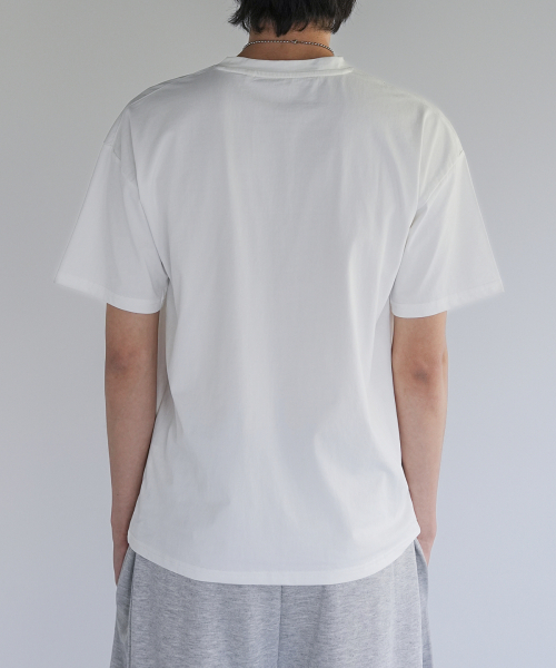 GCLIP(ジクリップ)の「ラウンドネッククーリングルーズフィット半袖Tシャツ3カラー(Tシャツ/カットソー・メンズ・ネイビー/ホワイト/ブラック・LARGE/X-LARGE)」の6枚目の写真