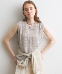 pattern knit vest / パターンニットベスト