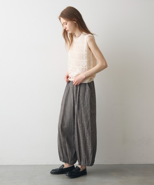 Crisp（クリスプ）の「pattern knit vest / パターンニットベスト（ニット/セーター・レディース・グレー/アイボリー・FREE）」の18枚目の写真