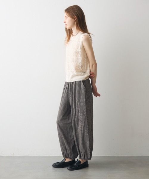 Crisp（クリスプ）の「pattern knit vest / パターンニットベスト（ニット/セーター・レディース・グレー/アイボリー・FREE）」の19枚目の写真