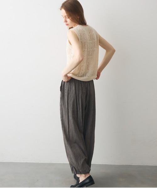Crisp（クリスプ）の「pattern knit vest / パターンニットベスト（ニット/セーター・レディース・グレー/アイボリー・FREE）」の20枚目の写真