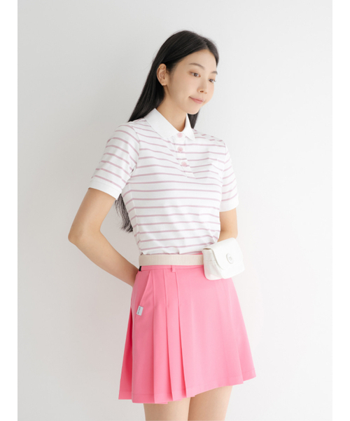 NITINA(ニティナ)の「ストライプカラーTシャツ VI/ST(Tシャツ/カットソー・レディース・バイオレット・SMALL/MEDIUM)」の3枚目の写真