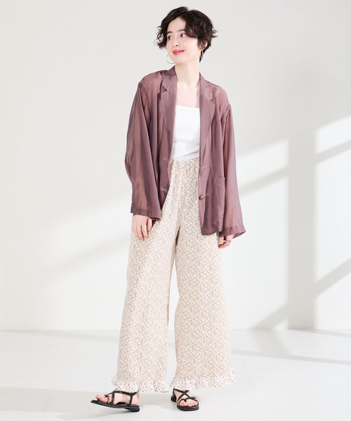ORiental TRaffic(オリエンタルトラフィック)の「ゴールド パーツ クロス トング サンダル /61235(サンダル・レディース・ベージュ/ブラック・LL/L/M/S)」の9枚目の写真