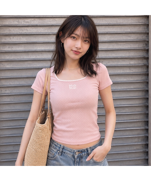 MUSINSA｜ムシンサのトップス（ピンク/桃色系・ミドル丈）通販 - ZOZOTOWN