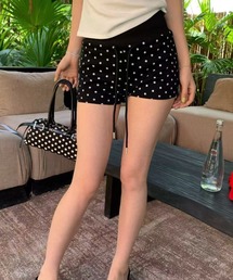 ドット柄ミニショートパンツ