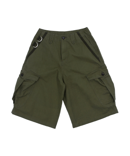 KIJIKO（キジコ）の「ke614. Washed Bermuda Cargo Pants Khaki（その他パンツ・レディース・カーキ・SMALL/MEDIUM）」の3枚目の写真