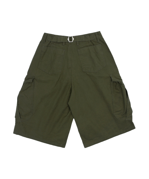 KIJIKO（キジコ）の「ke614. Washed Bermuda Cargo Pants Khaki（その他パンツ・レディース・カーキ・SMALL/MEDIUM）」の4枚目の写真