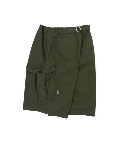 KIJIKO（キジコ）の「ke614. Washed Bermuda Cargo Pants Khaki（その他パンツ・レディース・カーキ・SMALL/MEDIUM）」の6枚目の写真