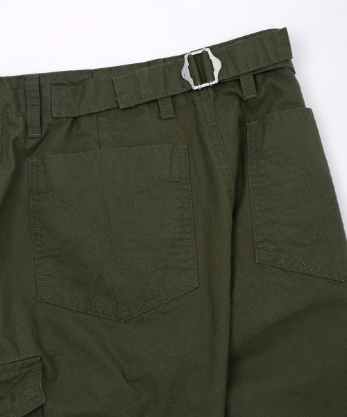 KIJIKO（キジコ）の「ke614. Washed Bermuda Cargo Pants Khaki（その他パンツ・レディース・カーキ・SMALL/MEDIUM）」の9枚目の写真