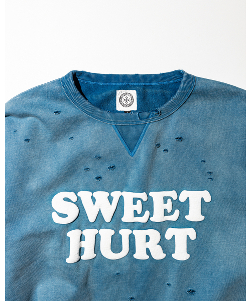 PUNCH DRUNK PARTIES（パンチドランクパーティーズ）の「SWEET HURT Sweatshirt (NAVY)（スウェット・レディース・その他・1/2/3）」の2枚目の写真