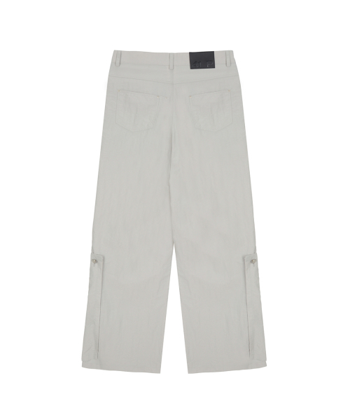 41PRAY（サイルプレイ）の「Nylon Flap Wide Pants / Grey（その他パンツ・レディース・チャコールグレー・1/2）」の6枚目の写真