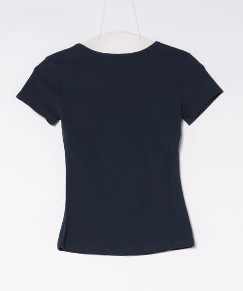 Ritzy(リッツィー)の「ディープ U ネック フィット T シャツ(Tシャツ/カットソー・レディース・ネイビー・M/S)」の11枚目の写真