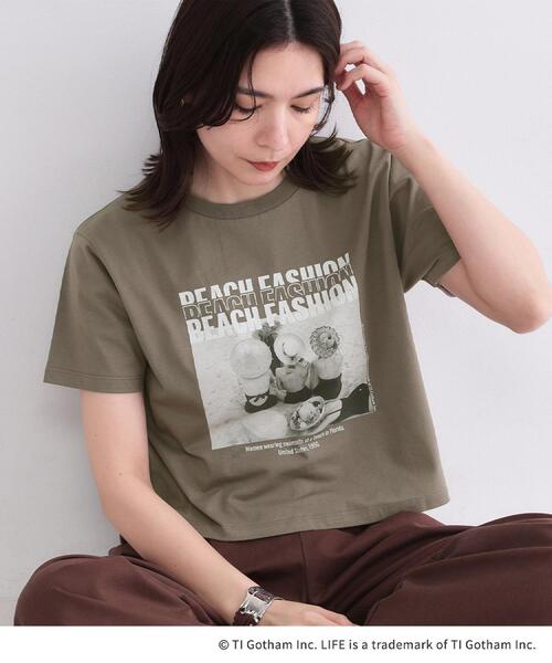OPAQUE.CLIP(オペークドットクリップ)の「【LIFE PICTURE COLLECTION】アソートフォトTシャツ(Tシャツ/カットソー・レディース・チャコールグレー/ホワイト系1/ホワイト・99)」の3枚目の写真