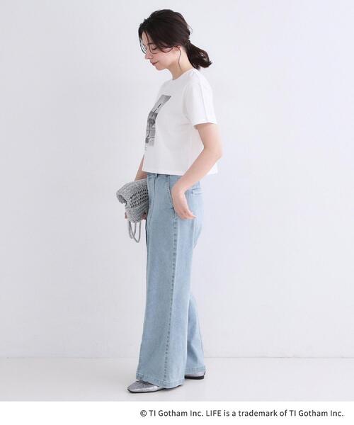 OPAQUE.CLIP(オペークドットクリップ)の「【LIFE PICTURE COLLECTION】アソートフォトTシャツ(Tシャツ/カットソー・レディース・チャコールグレー/ホワイト系1/ホワイト・99)」の13枚目の写真