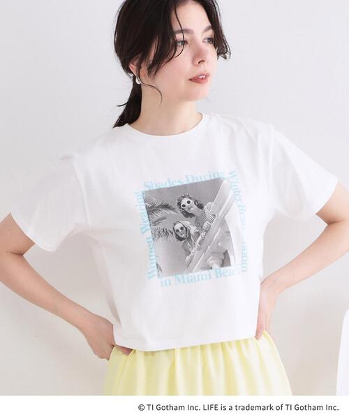 OPAQUE.CLIP(オペークドットクリップ)の「【LIFE PICTURE COLLECTION】アソートフォトTシャツ(Tシャツ/カットソー・レディース・チャコールグレー/ホワイト系1/ホワイト・99)」の19枚目の写真