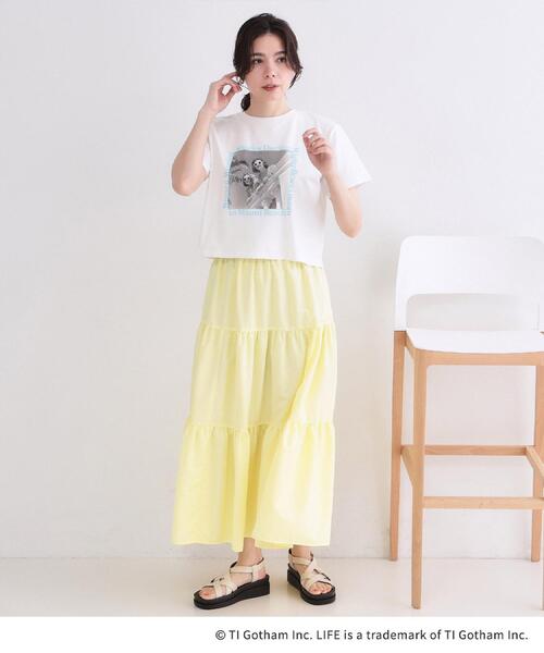 OPAQUE.CLIP(オペークドットクリップ)の「【LIFE PICTURE COLLECTION】アソートフォトTシャツ(Tシャツ/カットソー・レディース・チャコールグレー/ホワイト系1/ホワイト・99)」の20枚目の写真