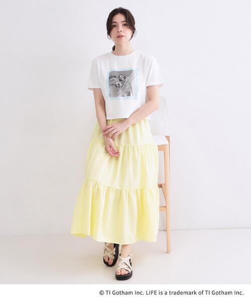 OPAQUE.CLIP(オペークドットクリップ)の「【LIFE PICTURE COLLECTION】アソートフォトTシャツ(Tシャツ/カットソー・レディース・チャコールグレー/ホワイト系1/ホワイト・99)」の21枚目の写真