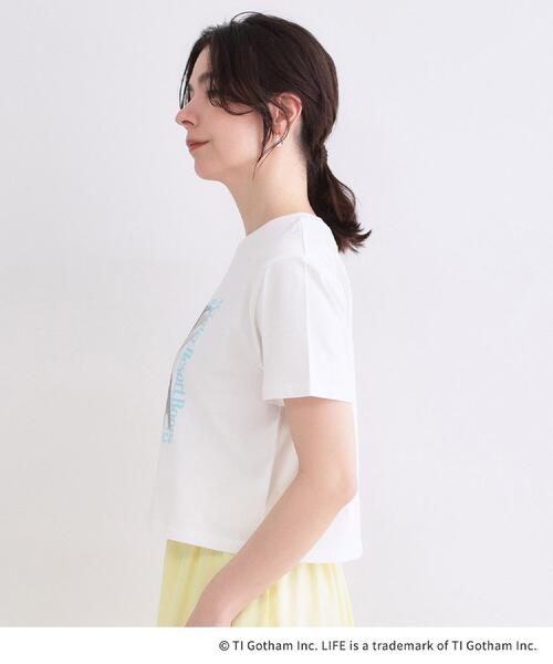 OPAQUE.CLIP(オペークドットクリップ)の「【LIFE PICTURE COLLECTION】アソートフォトTシャツ(Tシャツ/カットソー・レディース・チャコールグレー/ホワイト系1/ホワイト・99)」の5枚目の写真