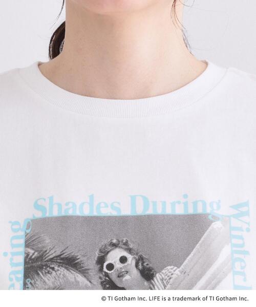 OPAQUE.CLIP(オペークドットクリップ)の「【LIFE PICTURE COLLECTION】アソートフォトTシャツ(Tシャツ/カットソー・レディース・チャコールグレー/ホワイト系1/ホワイト・99)」の7枚目の写真