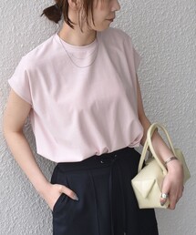 SHIPS Colors:〈接触冷感・手洗い可能〉クールタッチ シアー フレア Tシャツ◇