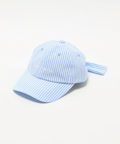 green label relaxing（グリーンレーベルリラクシング）の「ストライプ バック リボン キャップ / キッズ（キャップ・キッズ・ライラック/ベージュ/ライトブルー・FREE(53-56cm)）」の11枚目の写真