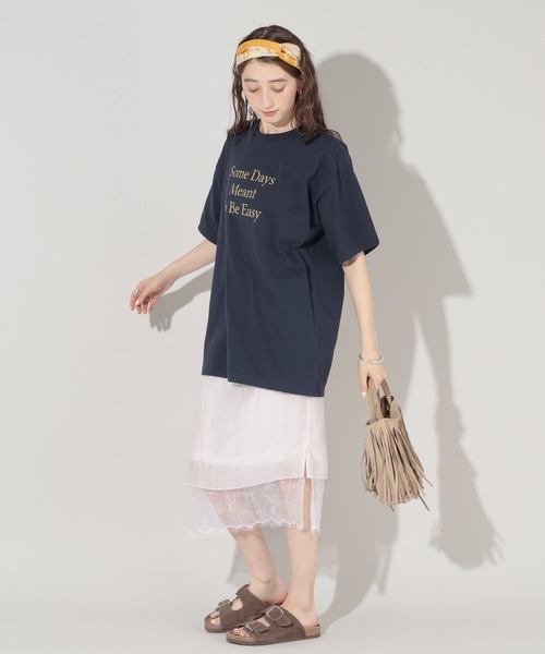 GEORGE'S(ジョージズ)の「アソートロゴBIG Tシャツ(Tシャツ/カットソー・レディース・オフホワイト/グリーン/ネイビー・FREE)」の14枚目の写真