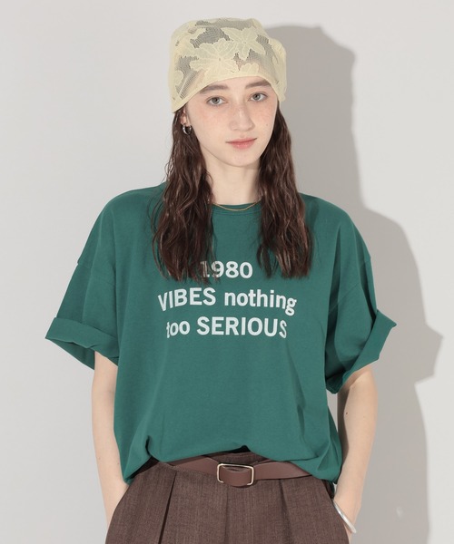 GEORGE'S(ジョージズ)の「アソートロゴBIG Tシャツ(Tシャツ/カットソー・レディース・オフホワイト/グリーン/ネイビー・FREE)」の9枚目の写真