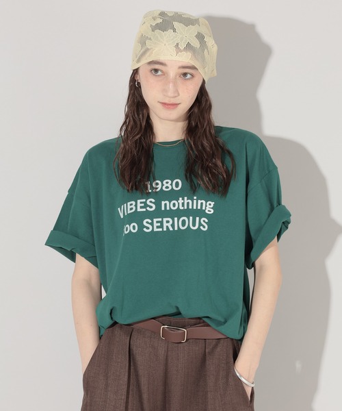 GEORGE'S(ジョージズ)の「アソートロゴBIG Tシャツ(Tシャツ/カットソー・レディース・オフホワイト/グリーン/ネイビー・FREE)」の8枚目の写真