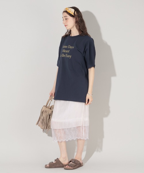 GEORGE'S(ジョージズ)の「アソートロゴBIG Tシャツ(Tシャツ/カットソー・レディース・オフホワイト/グリーン/ネイビー・FREE)」の13枚目の写真