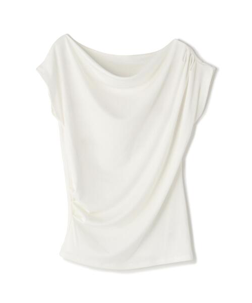 NATURAL BEAUTY BASIC（ナチュラルビューティーベーシック）の「ドレープカットソー（Tシャツ/カットソー・レディース・オフホワイト/グレー/ダークブラウン・ﾌﾘ-）」の20枚目の写真