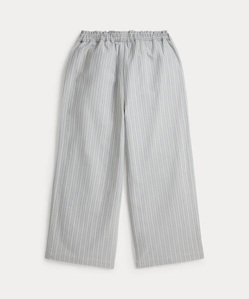 POLO RALPH LAUREN CHILDRENSWEAR(ポロ ラルフ ローレン チルドレンズウェア)の「ストライプド コットン クロップド ワイドレッグ パンツ(その他パンツ・キッズ・マルチ・10/14/16/7)」の4枚目の写真