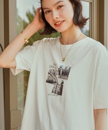 【接触冷感】ロゴフォトプリントTシャツ